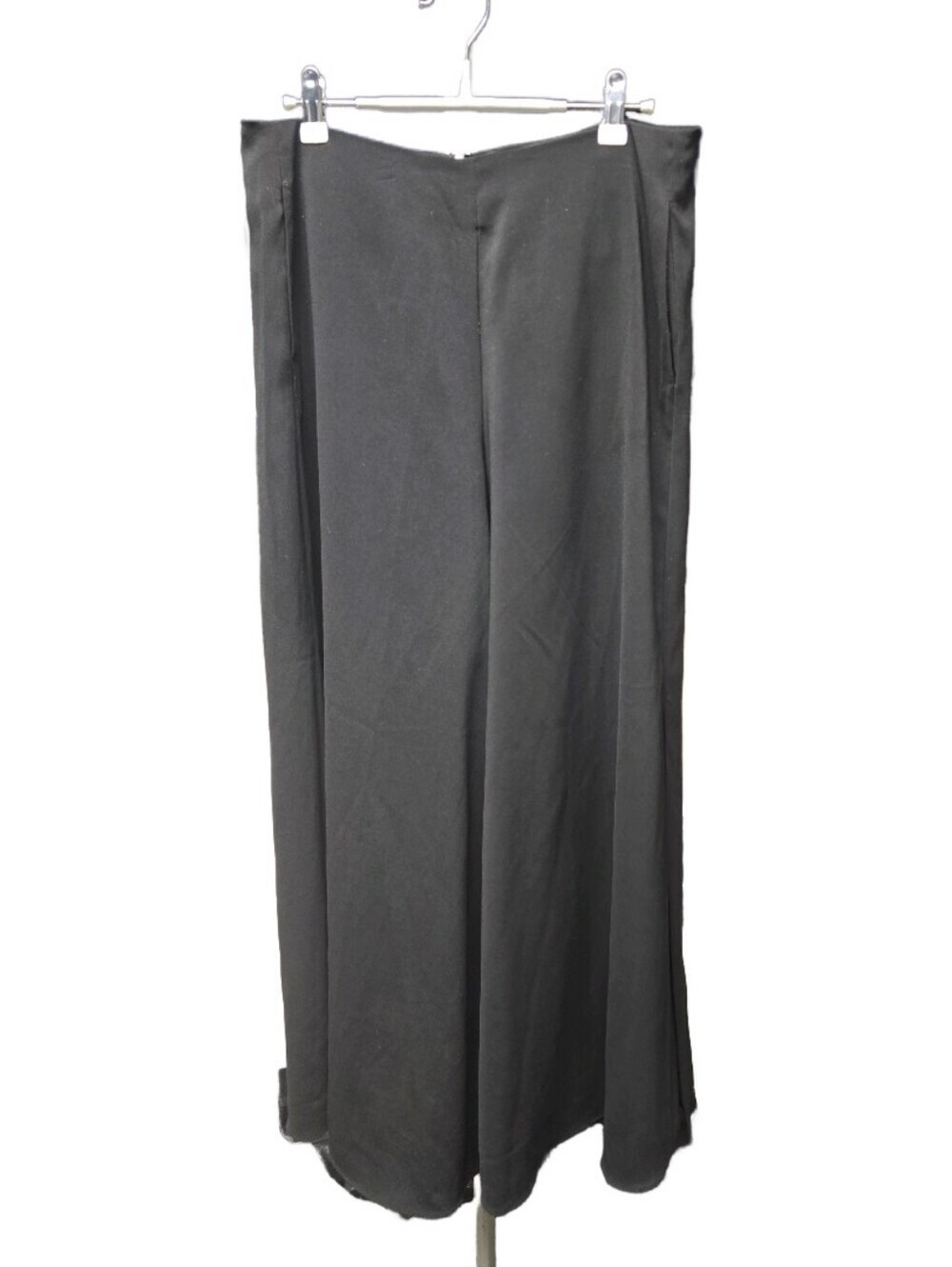 Philosophy Republic Clothing Black Wide Leg Slit Pants Size 8 Crepe